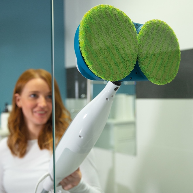 Livington Steam Twister cu 2 tampoane de curățare rotative