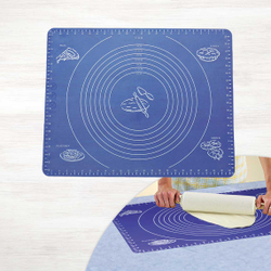 Placă din silicon pentru întins aluat – antiaderentă, lavabilă, cu marcaje precise, 50×40 cm